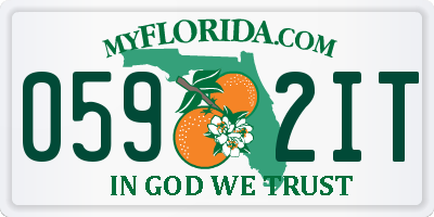 FL license plate 0592IT