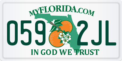 FL license plate 0592JL