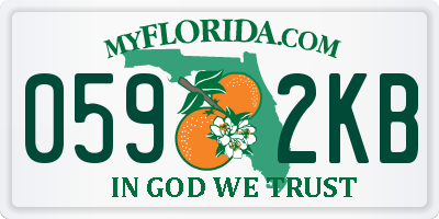 FL license plate 0592KB