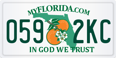 FL license plate 0592KC