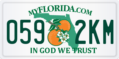 FL license plate 0592KM