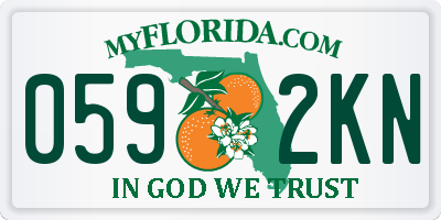 FL license plate 0592KN