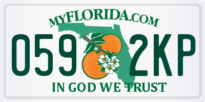 FL license plate 0592KP