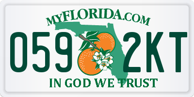 FL license plate 0592KT