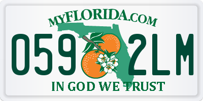 FL license plate 0592LM