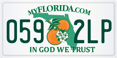 FL license plate 0592LP