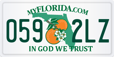 FL license plate 0592LZ