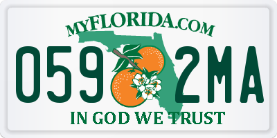 FL license plate 0592MA