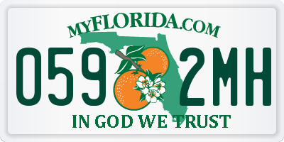 FL license plate 0592MH