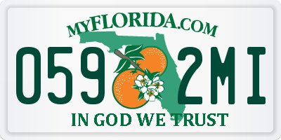 FL license plate 0592MI