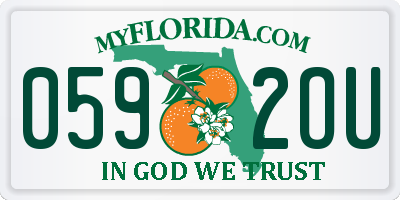 FL license plate 0592OU