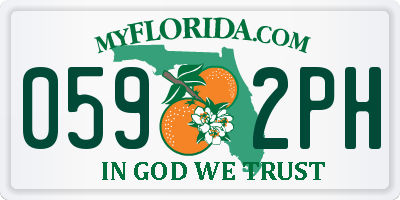 FL license plate 0592PH
