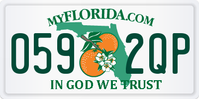 FL license plate 0592QP
