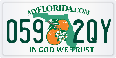 FL license plate 0592QY