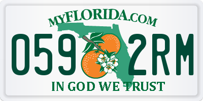 FL license plate 0592RM