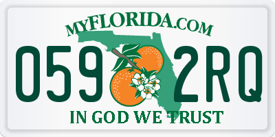 FL license plate 0592RQ