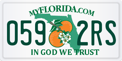 FL license plate 0592RS