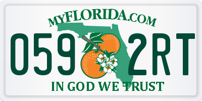 FL license plate 0592RT