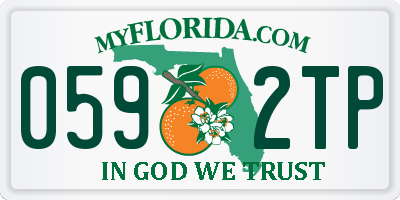 FL license plate 0592TP