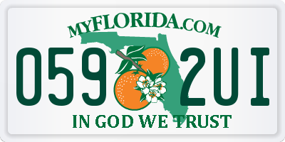 FL license plate 0592UI