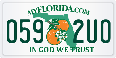 FL license plate 0592UO