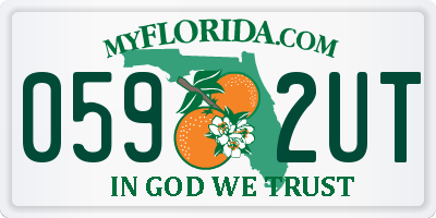 FL license plate 0592UT