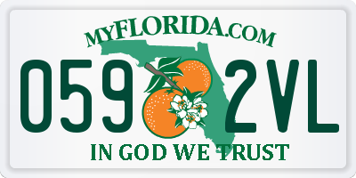 FL license plate 0592VL
