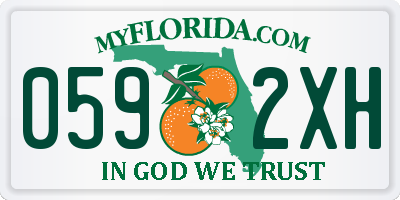 FL license plate 0592XH
