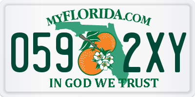 FL license plate 0592XY