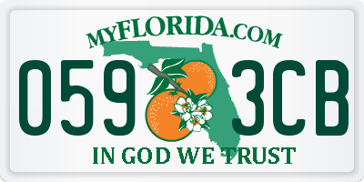 FL license plate 0593CB