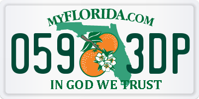 FL license plate 0593DP