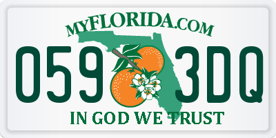FL license plate 0593DQ