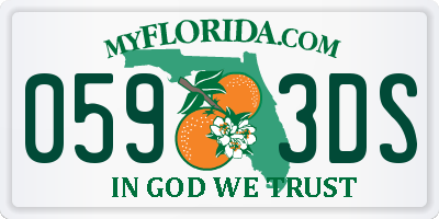 FL license plate 0593DS