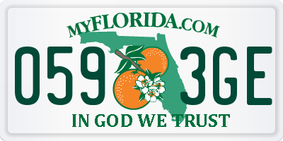 FL license plate 0593GE