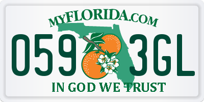 FL license plate 0593GL