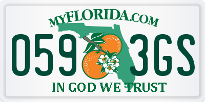 FL license plate 0593GS