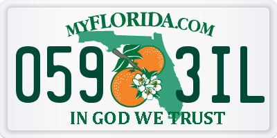 FL license plate 0593IL