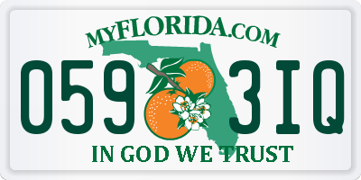 FL license plate 0593IQ