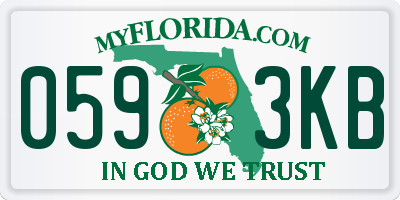 FL license plate 0593KB