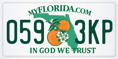 FL license plate 0593KP