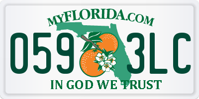 FL license plate 0593LC