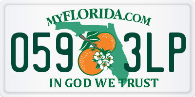 FL license plate 0593LP