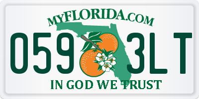 FL license plate 0593LT