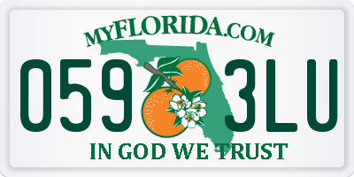FL license plate 0593LU
