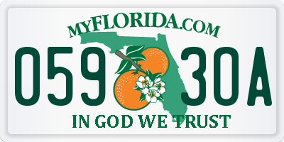 FL license plate 0593OA