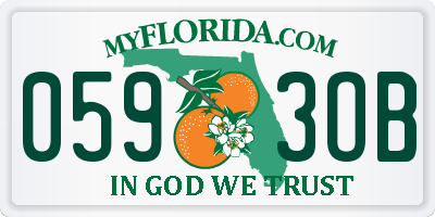 FL license plate 0593OB