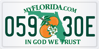 FL license plate 0593OE