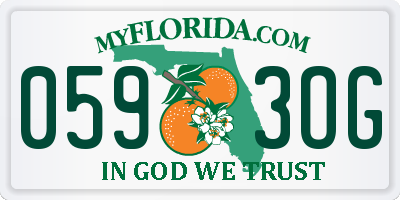 FL license plate 0593OG