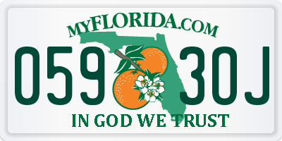 FL license plate 0593OJ