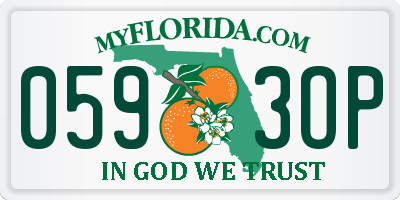 FL license plate 0593OP